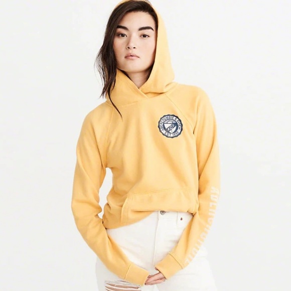 Abercrombie & Fitch Tops - 3/$30 Abercrombie & Fitch yellow soft fleecy hoodie